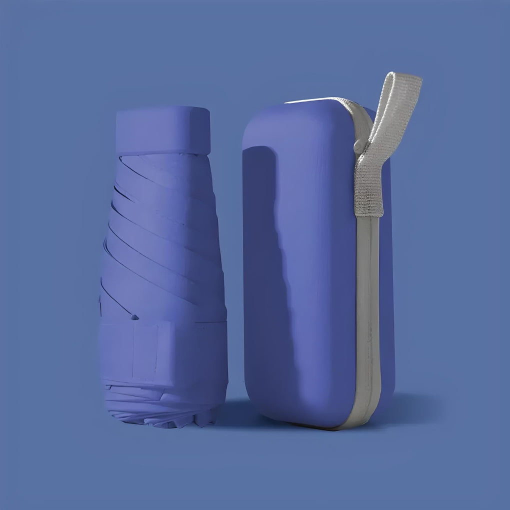 Sleek unisex compact umbrella featuring windproof design and UV protection for travelers.