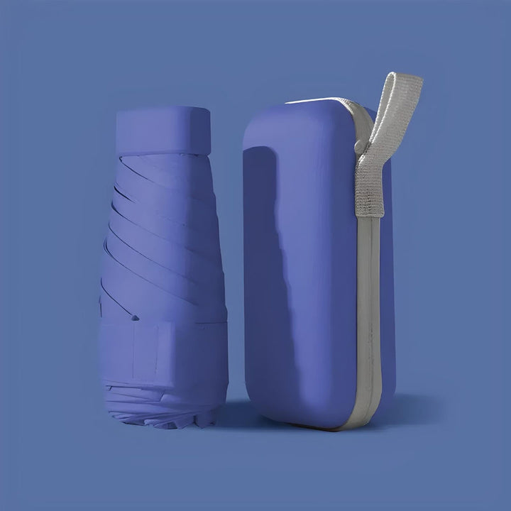 Sleek unisex compact umbrella featuring windproof design and UV protection for travelers.