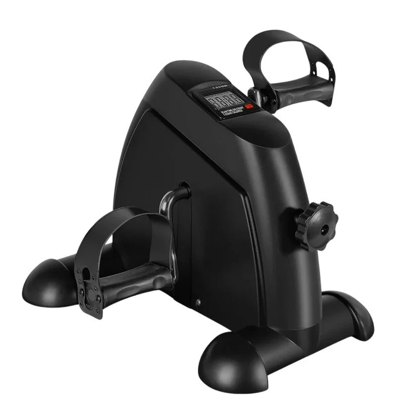 Adjustable mini pedal exerciser for convenient, quiet, and portable fitness workouts.