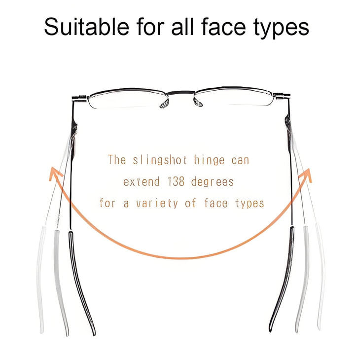 Portable unisex compact eyewear, sleek design for easy storage and on-the-go reading. Travel accessory.