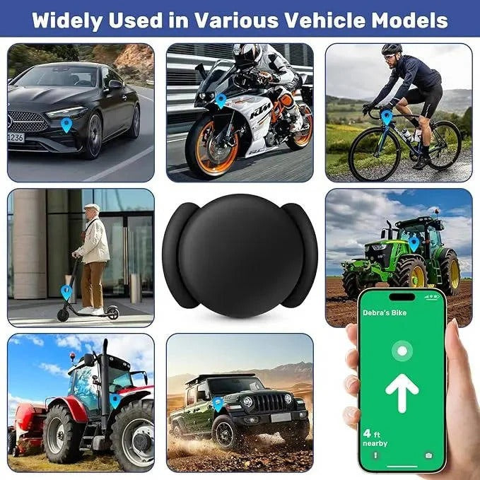 Compact car GPS tracker with magnetic mount. Real-time location, no subscription fees, smartphone monitoring.