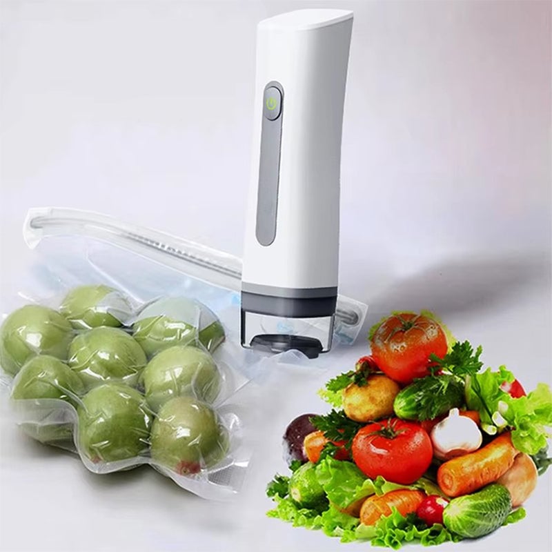 Durable reusable vacuum sealer bags, designed for use with the cordless food preservation system