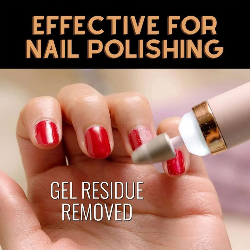 Beauty tool: electric nail care file with LED light for enhanced visibility