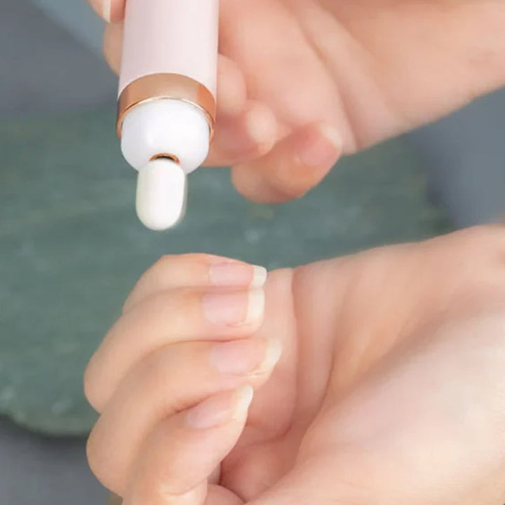Nail kit with rechargeable electric nail file, USB charging cable and attachments