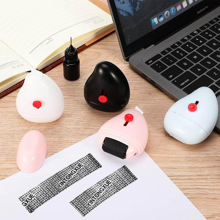 Confidentiality roller stamp for privacy protection, wide coverage, prevents identity theft on documents