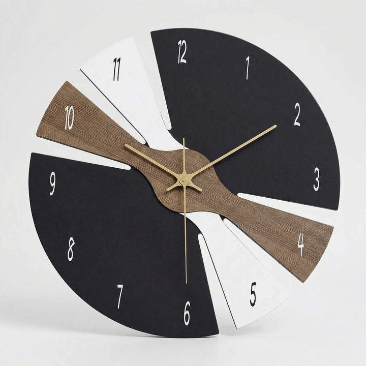 Silent contemporary wall clock, a stylish and functional addition to modern living room or office decor.