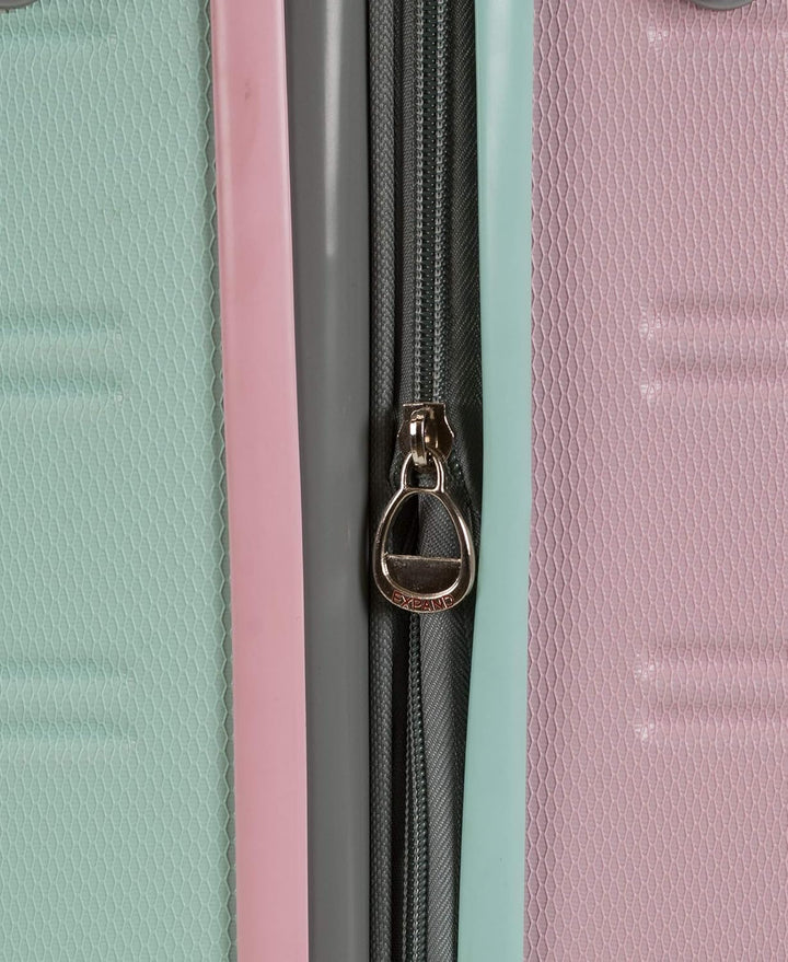 Cotton Candy lightweight carry-on suitcase, ideal for short trips, business travel, and easy airport navigation.