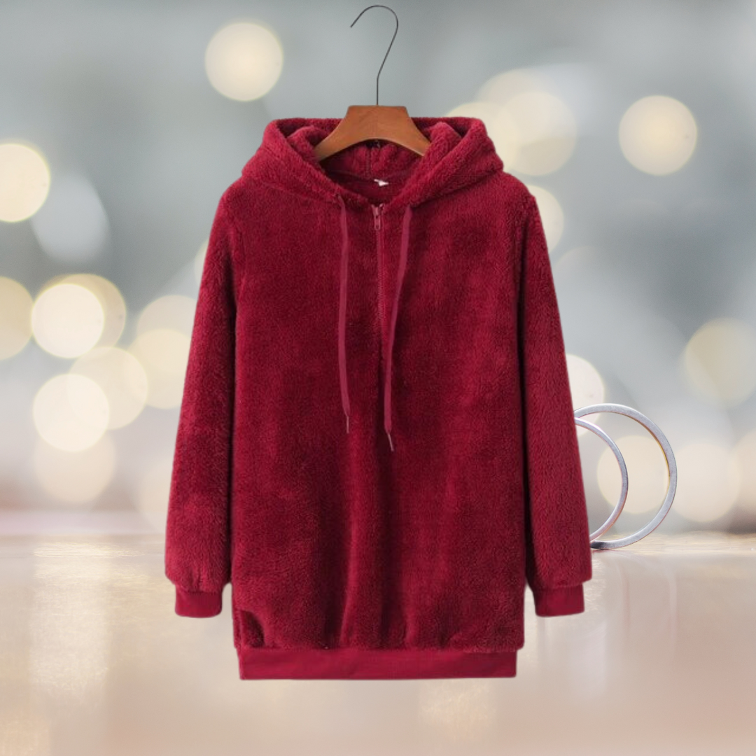 Versatile women's fall hoodie jacket, a cozy outerwear essential for casual ladies fashion.
