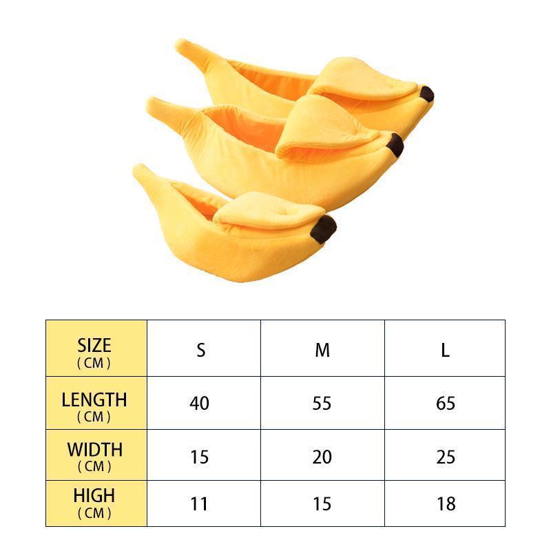 Pet supplies: Adorable banana bed for cats and small dogs
