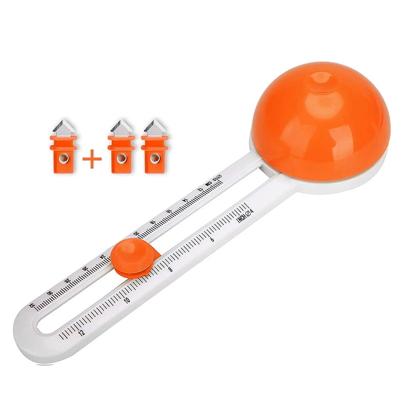 Crafting Circle Cutter Tool making a smooth, clean cut on fabric, perfect for sewing and DIY