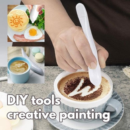 Creative Latte Art Pen for precise coffee decoration & spice drawing