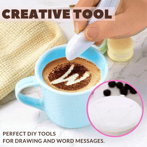 Creative Latte Art & Spice Pen for intricate designs on food & drinks