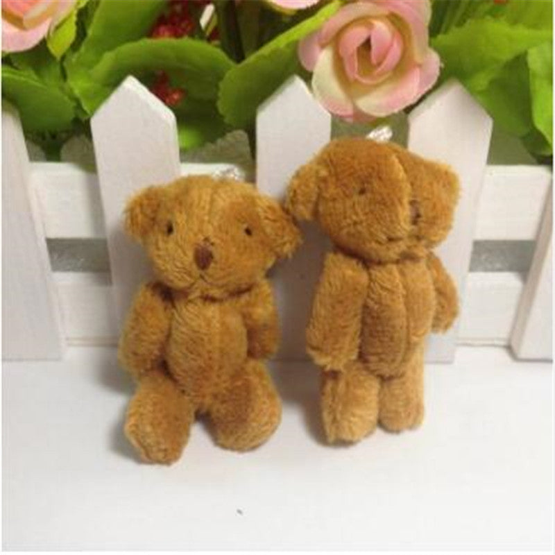 Adorable mini bear plush toy keychain, ideal as an encouragement gift or a small token of friendship.