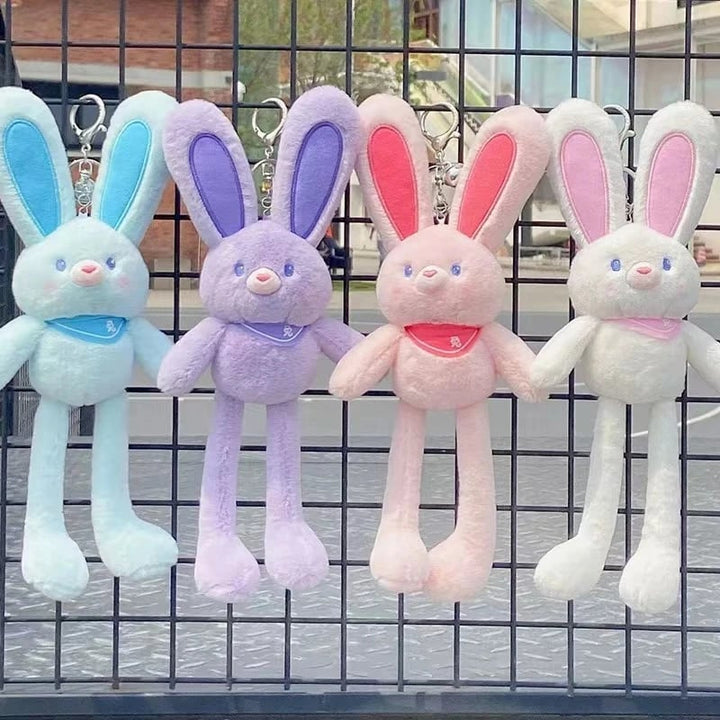 Unisex rabbit plush toy for keys or bags, a cute animal plush perfect as a little gift