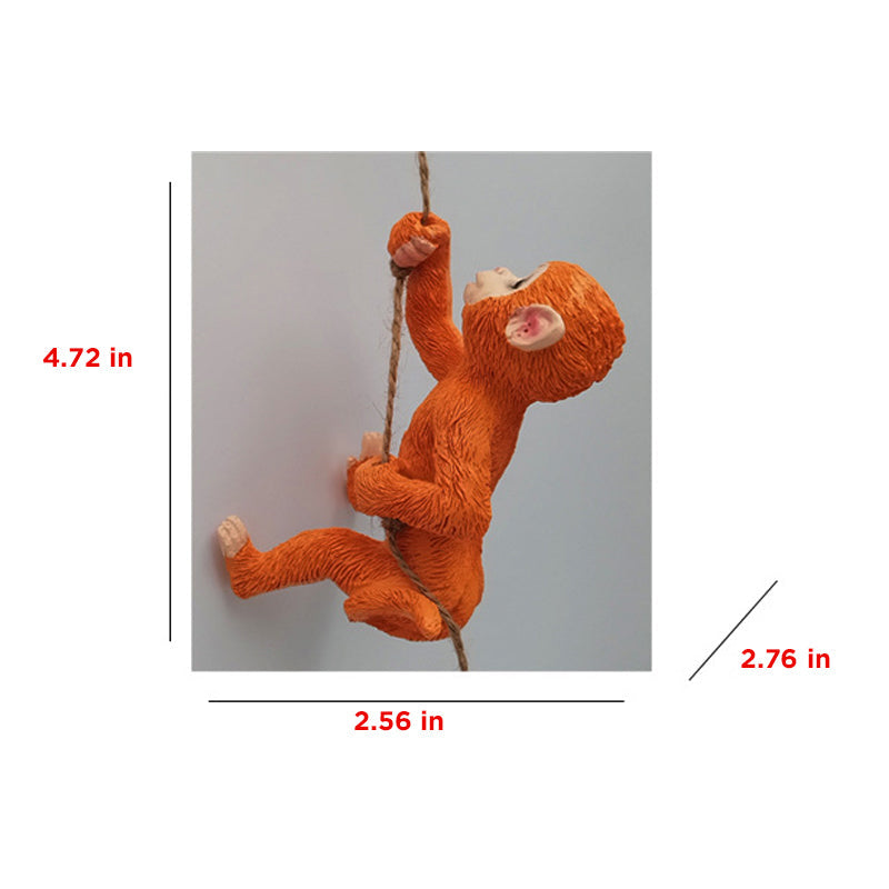 Vibrant fox tree hugger resin statue, brings personality to any outdoor garden setting.