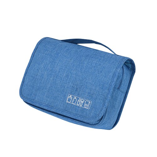 Waterproof hanging cosmetic bag, perfect for men's and women's travel toiletries.