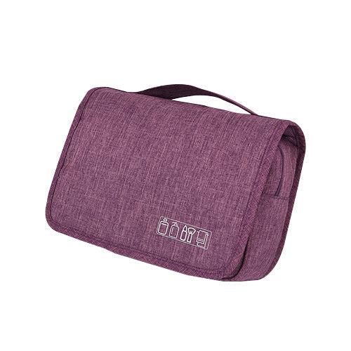 Portable deluxe toiletry organizer, ideal for travel, keeping essentials tidy.