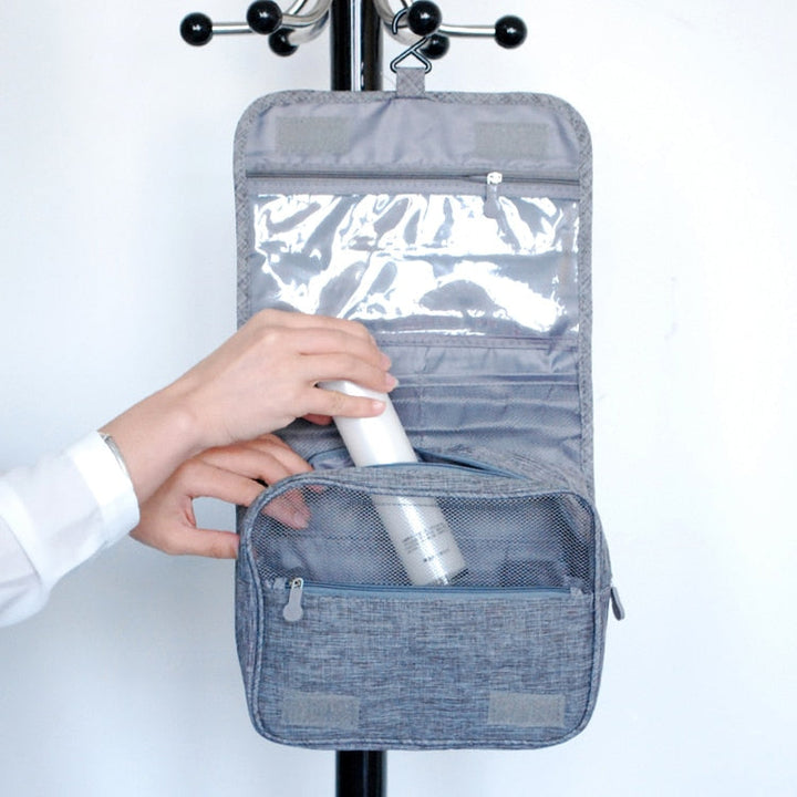 Deluxe travel organizer, waterproof and portable for all bathroom essentials.
