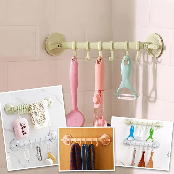 Functional and reusable sucker hooks, clear material, blending with any home decor