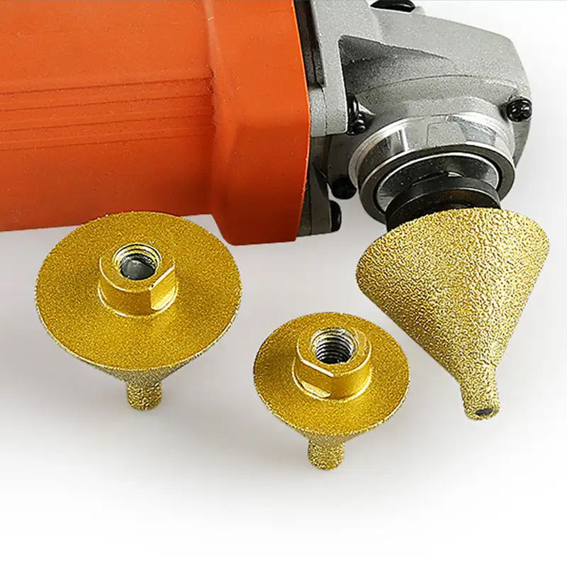 Diamond beveling chamfer bit for angle grinder, heavy-duty for metalworking