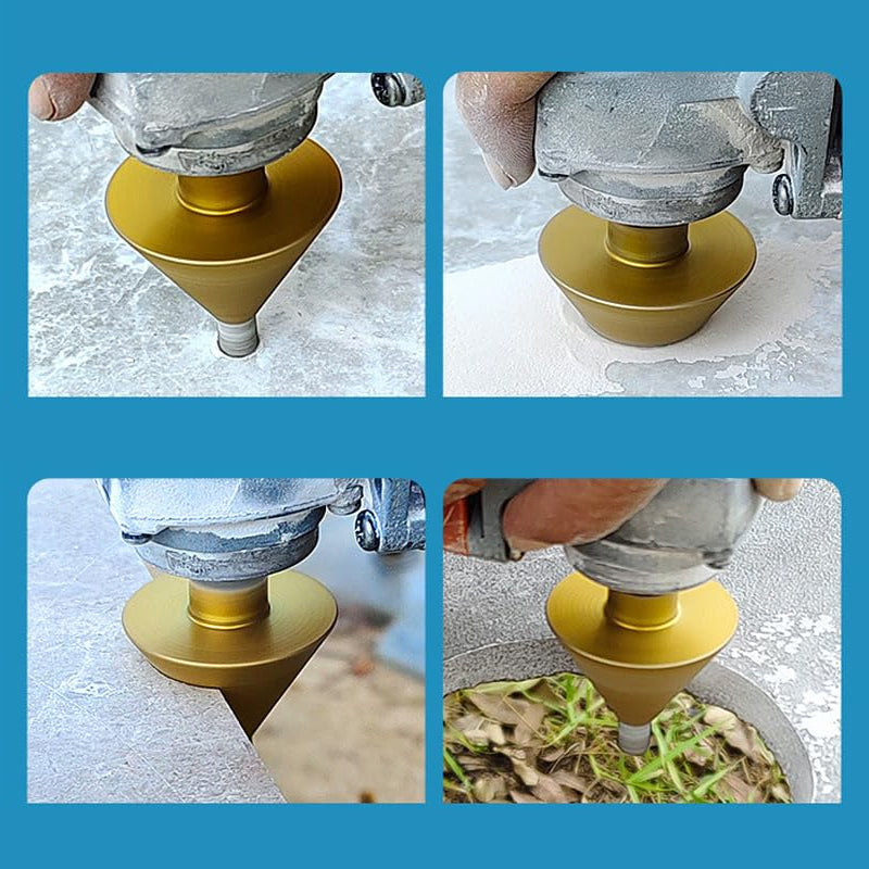 Durable diamond chamfer bit designed for angle grinders, essential for hand tools