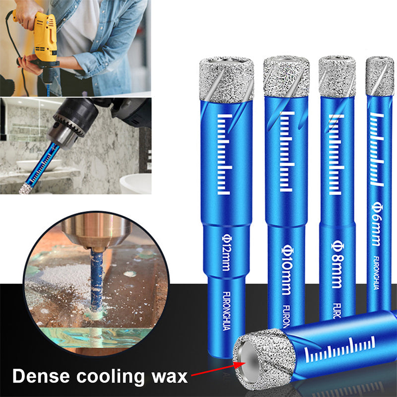 Diamond dry tile drill bit for ceramic & stone, sharp, durable, ideal for precise tile drilling