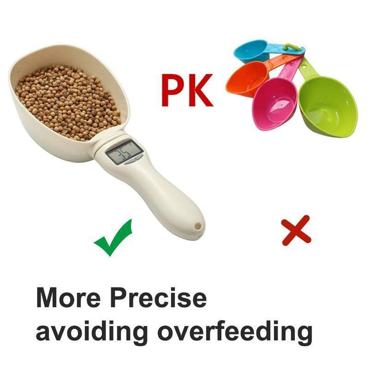Digital pet food scoop scale, an essential kitchen tool for pet portion control and healthy eating