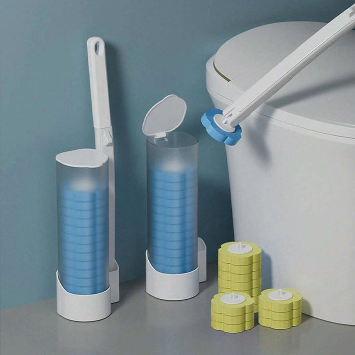 Sanitary disposable toilet brush for ultimate hygiene
