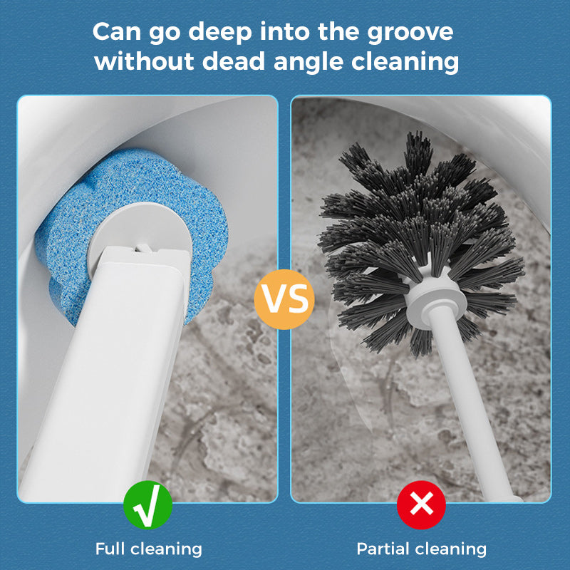 Home care cleaning system for toilet, disposable refills