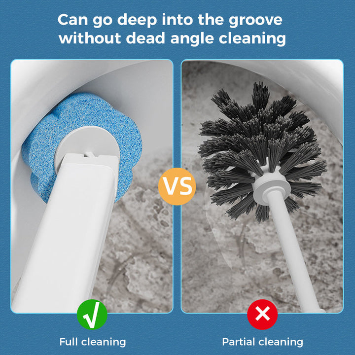 Home care cleaning system for toilet, disposable refills