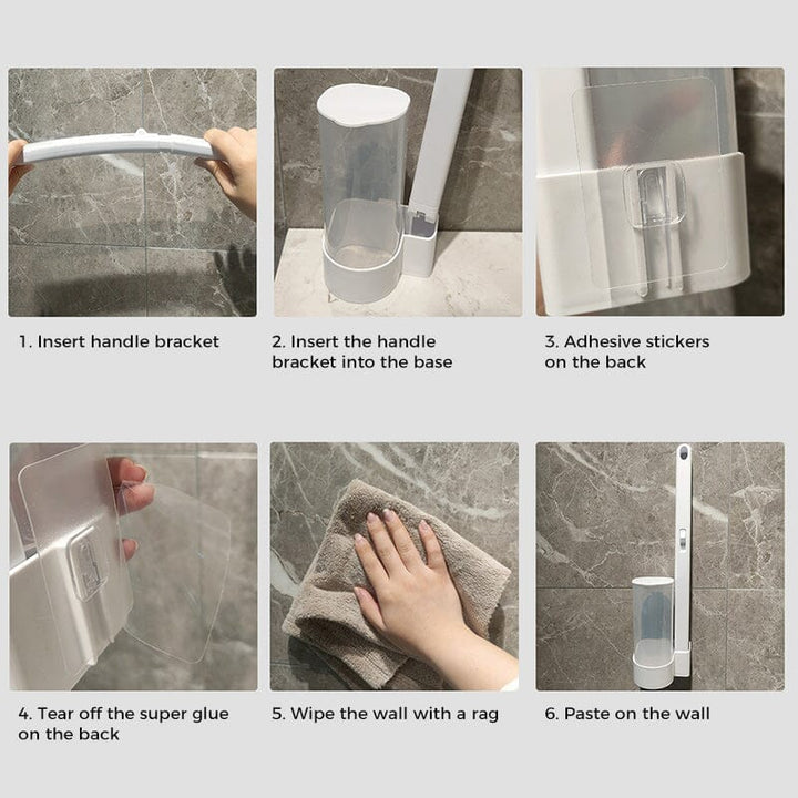 Effective toilet bowl cleaner with a fragrant, disposable brush head for a clean finish