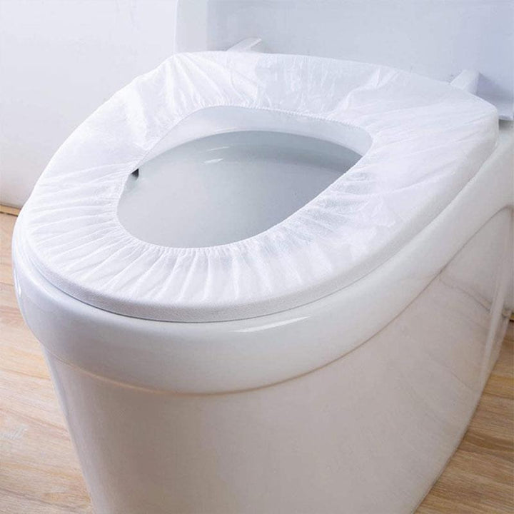 Easy-to-use disposable toilet covers, ensuring personal hygiene in public bathrooms & during travel.