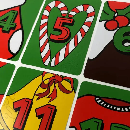 Handmade Christmas countdown with this DIY cross stitch kit
