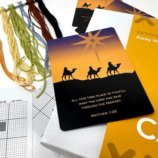 DIY cross stitch Advent Calendar kit, perfect for holiday crafting