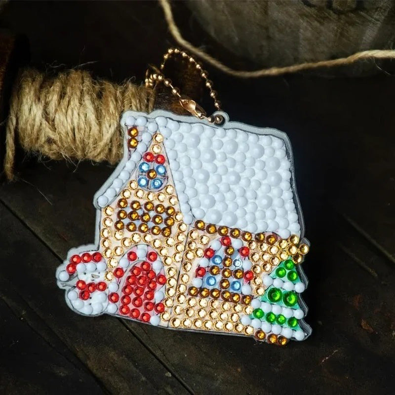 Sparkling festive decor with this DIY Christmas diamond painting kit for creative fun