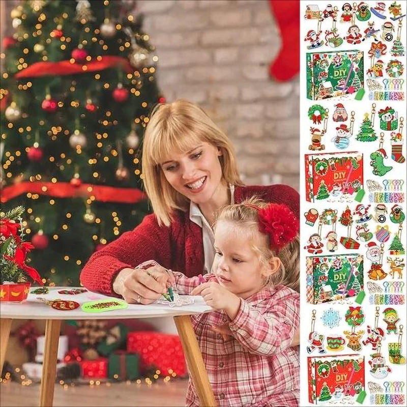 Unisex Christmas diamond painting, makes a wonderful DIY holiday gift or decorative item