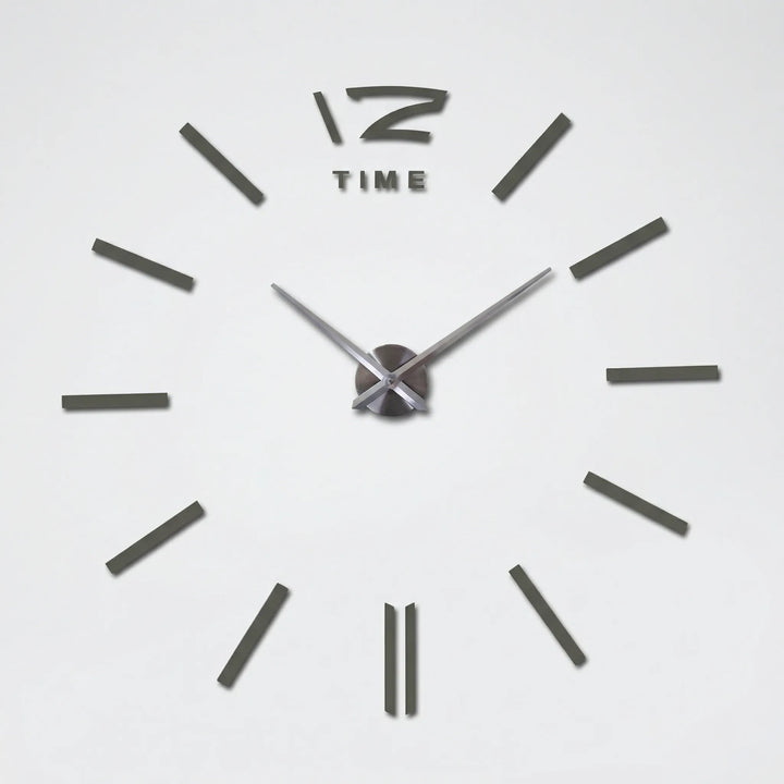 Unique DIY wall clock kit, modern home decor, creates a personalized and silent statement timepiece.