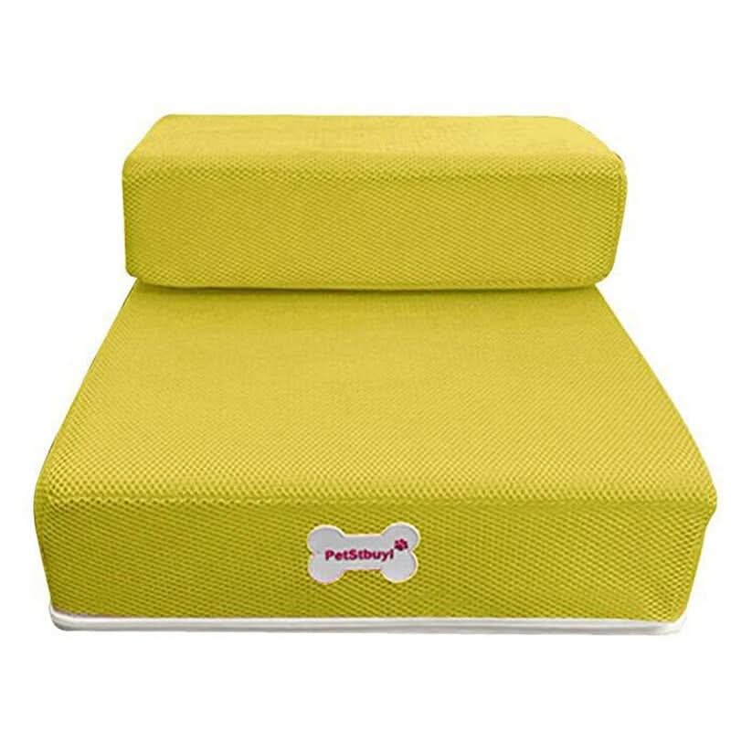Versatile pet steps for couch or bed, ideal mobility aid for dogs & cats of all ages.
