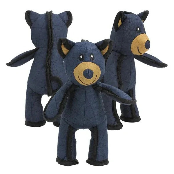 Strong bear dog accessory for power chewers. Durable interactive pet toy for aggressive chewing.