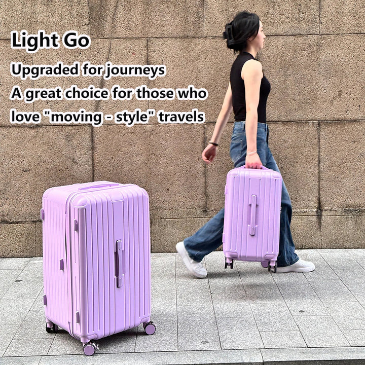 Robust hard shell travel suitcase with secure TSA lock and durable construction for peace of mind.