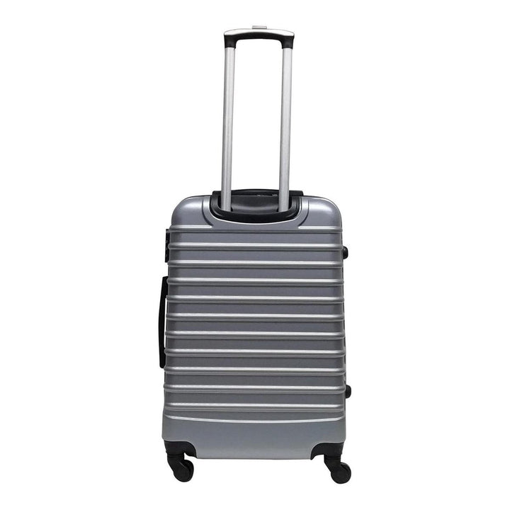 Large checked hardshell luggage: durable travel bag with secure lock & 360-degree spinner wheels.