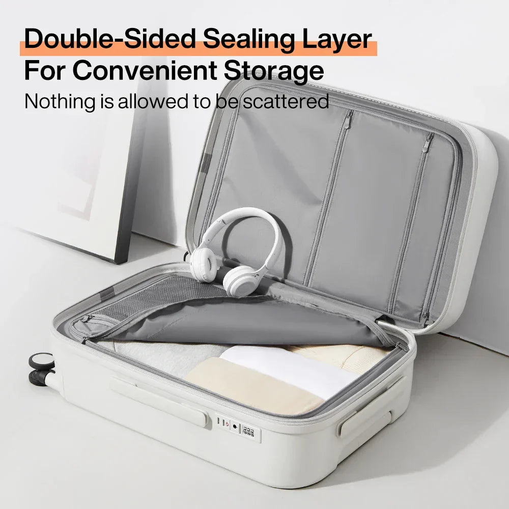 Lightweight hardshell spinner luggage for easy travel, durable and portable for any vacation or business trip.