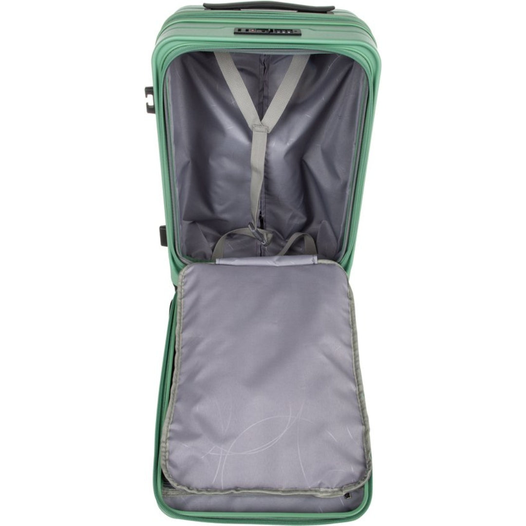 Versatile hardshell luggage for business & vacation, featuring laptop storage, spinner wheels & TSA security.