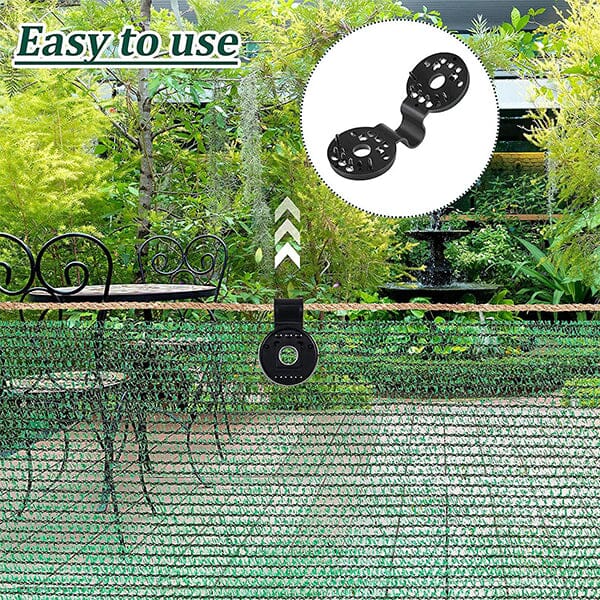 Garden mesh clips in various sizes, offering versatile plant protection & sunshade solutions for gardening