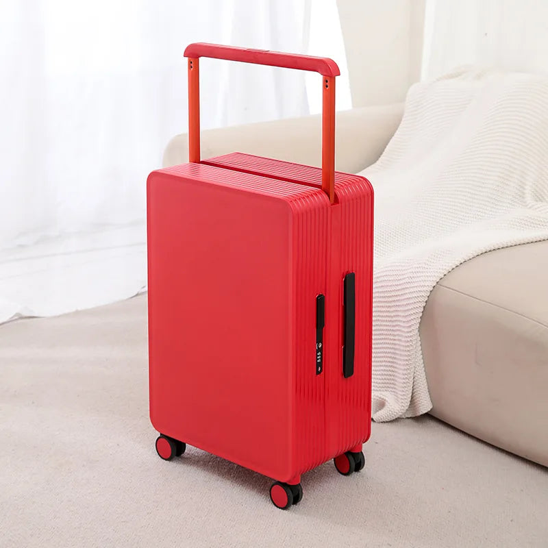 Effortless travel suitcase with durable hard shell & smooth-rolling wheels, ideal for busy travelers.