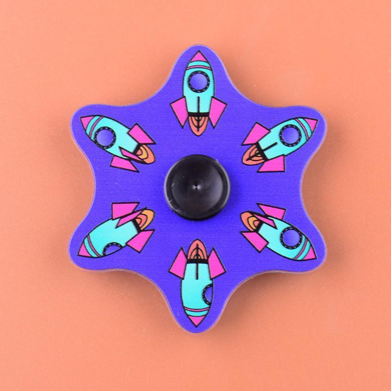 Animated Fidget Spinner with a unique dynamic design, ideal for focus and portable anxiety relief.
