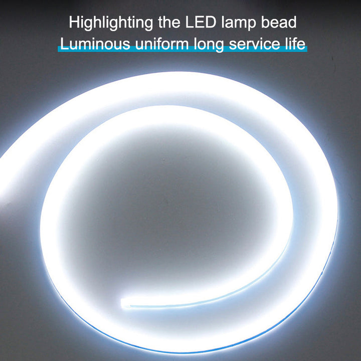 Bright LED strip light for car hood, dynamic and easy to install for enhanced car lighting