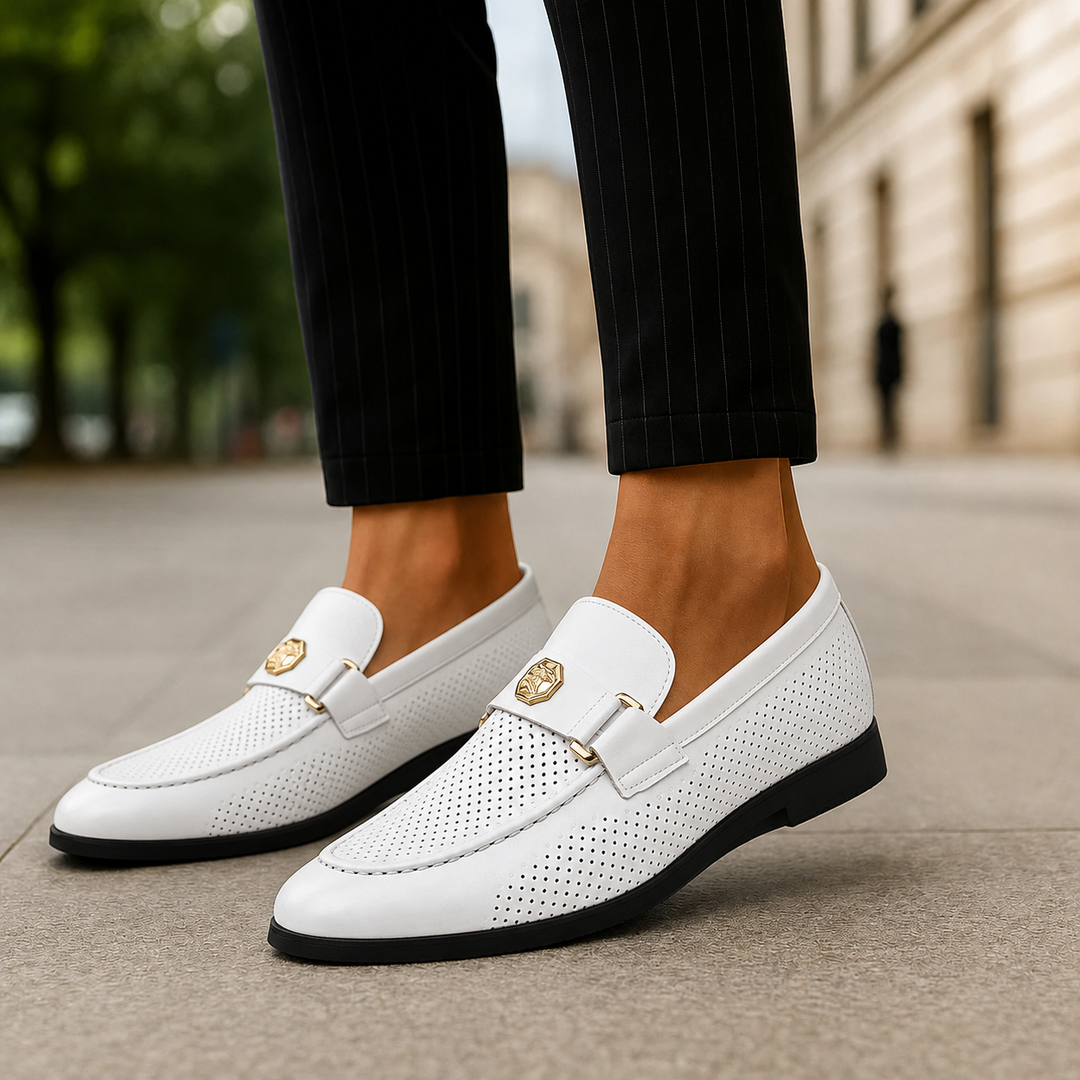 Men's Perforated Slip-On Loafers