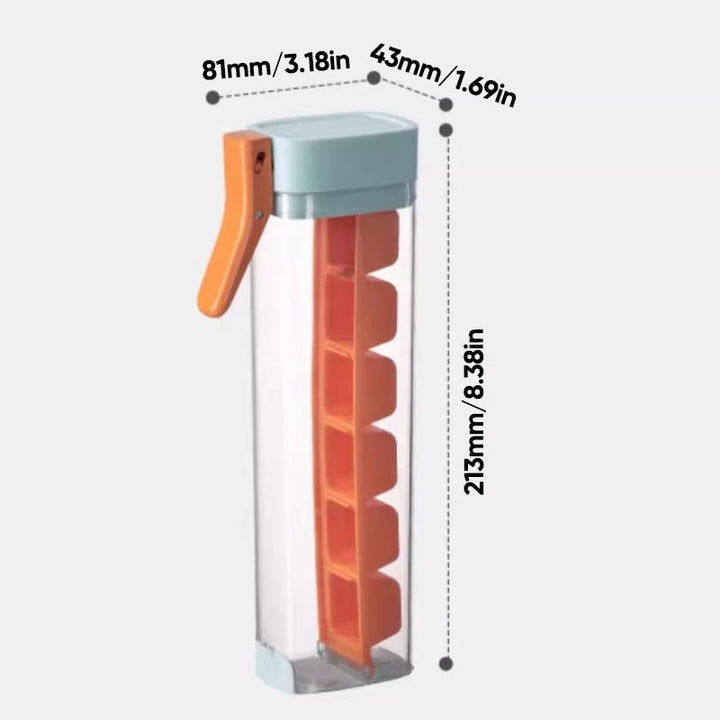 Home essentials: kitchen easy-release ice cube tray with fresh ice cubes