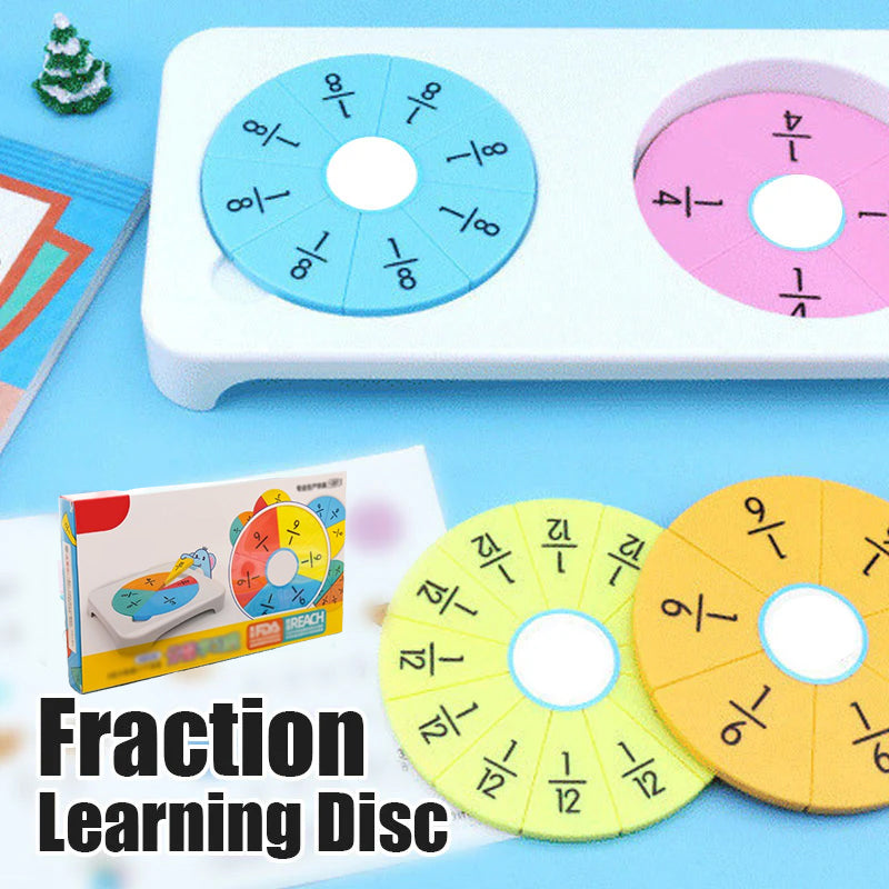 Fraction manipulatives for children, a comprehensive math learning set to teach fractions effectively.